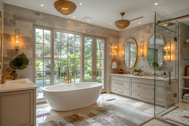 Spa-Style Bathtub Area